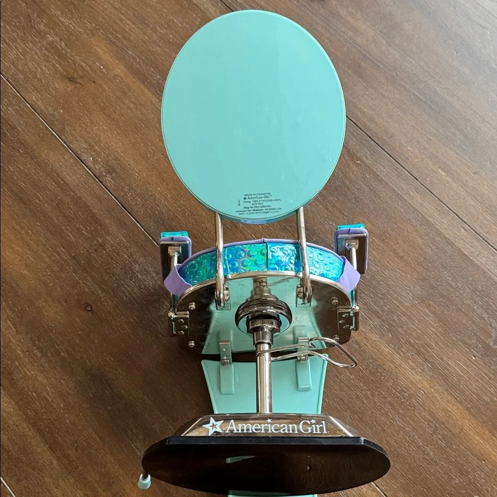 American Girl Doll Blue Metallic Hair Salon Chair for 18-inch dolls